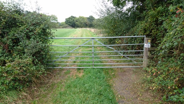 Gate across the foot path