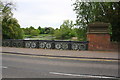 SW parapet of Abbey Corner Bridge, Abbey Park Road