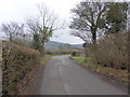 Lane looking towards Rushbury motte