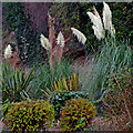 Decorative roadside gardens in Bridgnorth, Shropshire