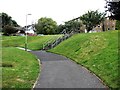 Grass banks, steps and paths at eastern end of Wellis Gardens, St Leonards on Sea