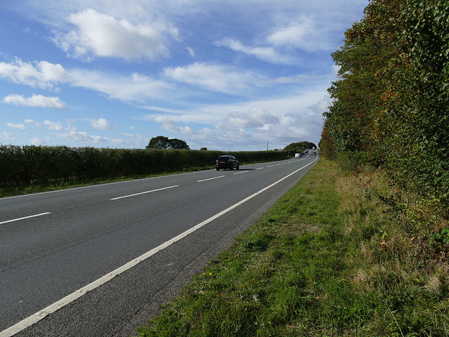 The A46 from the end of King's Lane 