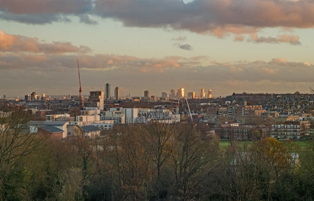 View of Hornsey and beyond from Alexandra Palace