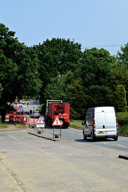 Roadworks on the A1120