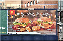 J3373 : McDonald's Christmas poster, Belfast (December 2018) by Albert Bridge
