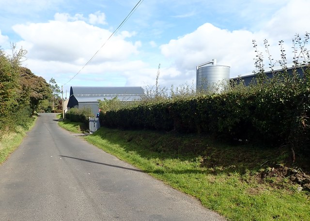 Farm buildings on the southern limb of the Ballybinaby Crossroads