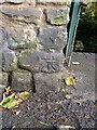 OS benchmark - Walsall, park entrance on Broadway North