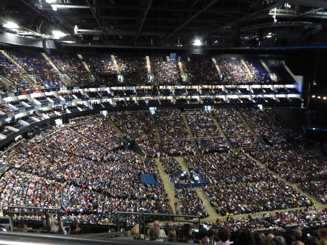 The interior of the O2 Arena