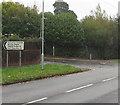 Morriston Hospital car parks direction sign, Heol Maes Eglwys, Swansea