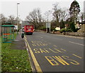 Bus stop and shelter, A472, Ystrad Mynach