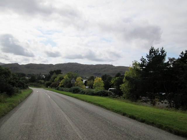 Approaching  Poolewe  on  A832