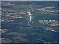 East Glasgow motorways from the air