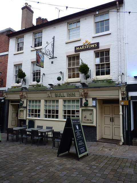 The Bull Inn Butcher Row Shrewsbury Richard Law Geograph