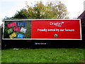 Dragon Cheese advert, Landore, Swansea