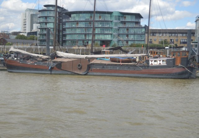 A Dutch barge on the Thames