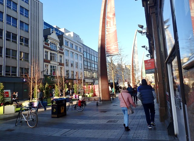 Christmas shoppers in Donegall Place, Belfast