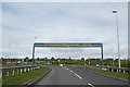 SK5478 : Height warning (tell-tale) gantry over A619 by David Smith