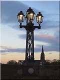 SJ4065 : A 'REVO' lamp cluster on the Grosvenor Bridge by John S Turner
