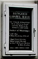 Information board for Hengoed Gospel Hall