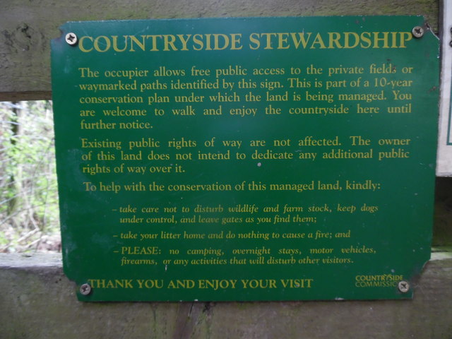 Countryside Commission Notice near Watlington Hill