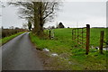 An open field along Dryarch Road