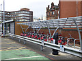 Bike rack at Ayr railway station