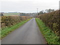 Minor road heading towards the A698 road near Easter Hendersyde