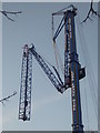 SO8754 : Worcestershire Royal Hospital - mobile tower crane by Chris Allen