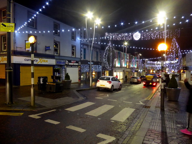 Christmas lights, High Street, Omagh