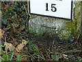 Bench mark, milestone on Weeland Road Kellington