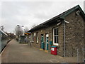 Stone building on Rhymney railway station