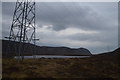 NH7799 : Electricity Pylons by Loch Bhioair, near Golspie, Sutherland by Andrew Tryon