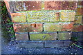 Benchmark on wall pier on south side Malvern Road