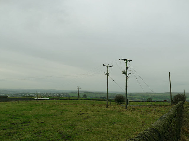 Power lines to Moor View Farm