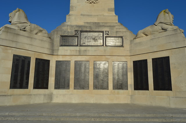 Plymouth Naval Memorial - east panels
