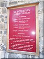 St Botolph, Cambridge: notice board