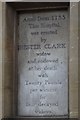SO4959 : Tablet on front of Clarks Hospital by Philip Halling