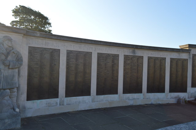 Plymouth Naval Memorial - North Atlantic, western approaches panels
