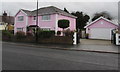 Pink house and garage in Nelson