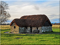 NH7444 : Leanach Cottage, Culloden Battlefield by Julian Paren