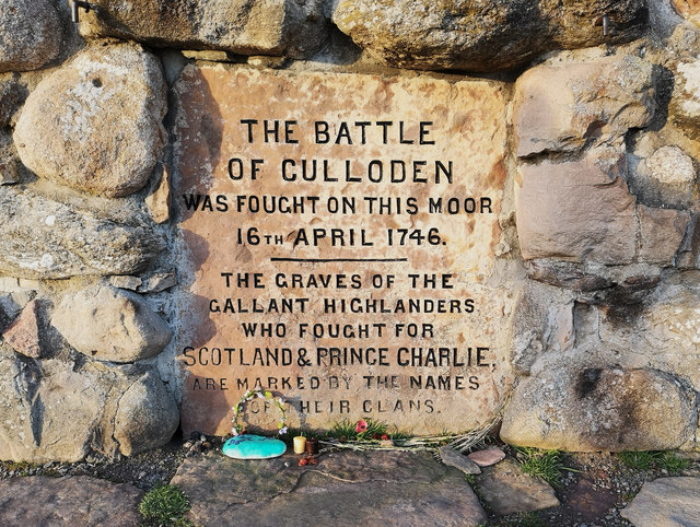 Inscription on the Culloden Battlefield Cairn