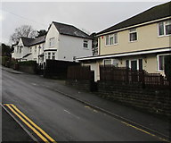 ST1586 : Hillside houses, Caerphilly by Jaggery