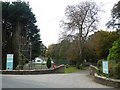 Entrance to caravan site, Nansladron