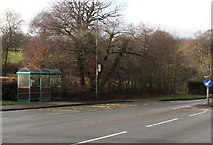 ST1095 : X38 and 78 bus stop and shelter, Mafon Road, Nelson by Jaggery