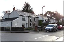 ST1095 : Houses at the northern end of Llanfabon Road, Llanfabon by Jaggery