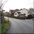 Two public footpath signs, Llanfabon Road, Llanfabon