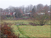 SO8697 : Pasture by Smestow Brook south of Wightwick, Wolverhampton by Roger  D Kidd