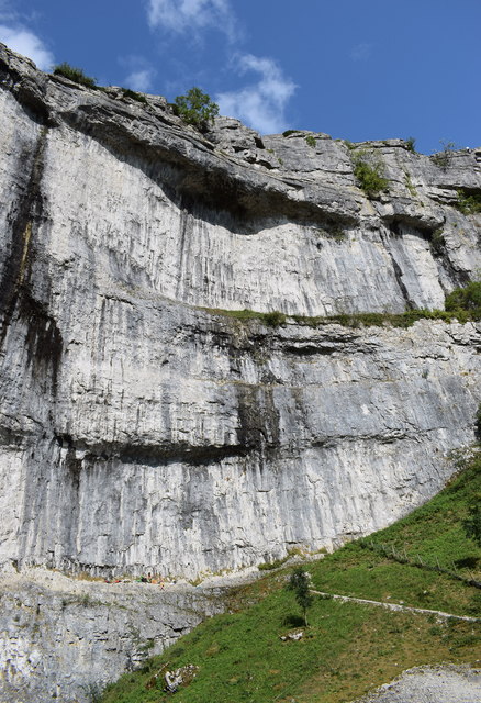 Malham Cove: the eastern cliff