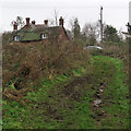 Ramsholt: uphill to Valley Cottage and The Old School House