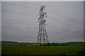 Taunton Deane : Grassy Field & Pylon